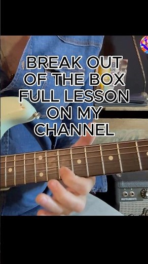 Break free of the guitar box scale. Play with freedom and abandon! #guitar #shorts #short #lesson