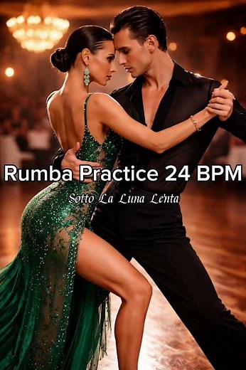 Rumba Practice 24 BPM | Slow Latin Control Drill