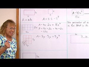 Writing and Simplifying Expressions 2: area