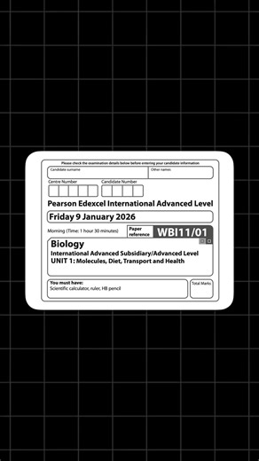 chem-bio.info by Hosni on Instagram: "🔴 The Most Important Topics for IAL AS Biology Unit 1 Exam WBI11 Here's a list of the most important topics for your upcoming Edexcel IAL Biology Unit 1 Exam taken from the pages from my book The Complete Notes© 1. Polysaccharides: Structure of Starch 🌾 ▪ Understand the composition and function of starch, including amylose and amylopectin. 2. Saturated and Unsaturated Lipids 🥑 ▪ Learn the differences in structure and properties between saturated and unsat