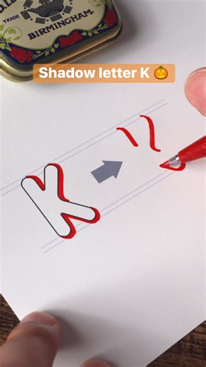 27K views · 141 reactions | Shadow letter K | Made by Edgar | Facebook