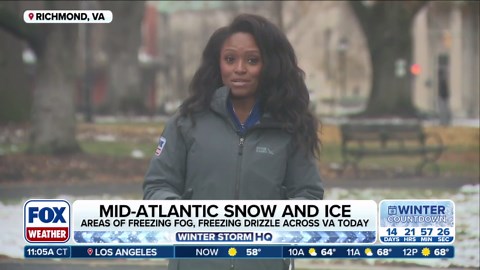 Richmond sees first snow of the season with 2.5 inches of snow