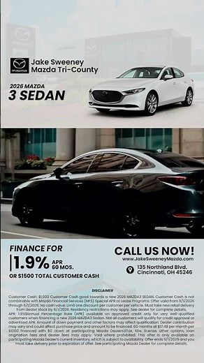 Experience the sophisticated design of the new 2026 Mazda 3 sedan