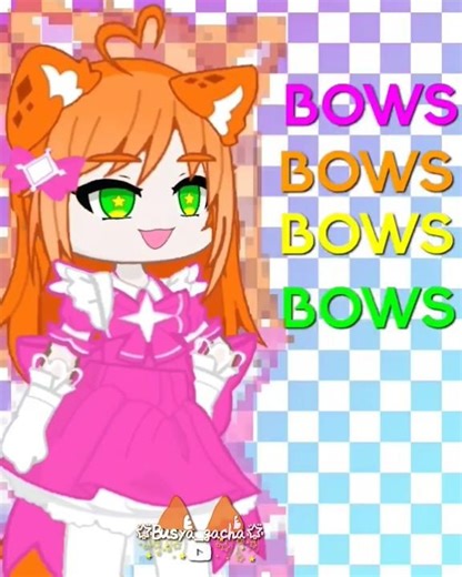 BOWS IN MY HAIR||trend! 🎀🌸🍥🍡🌈#gacha#trend#animation