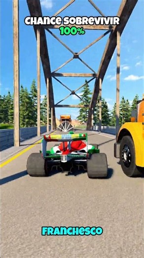 ¿Cuál carro adelanta al camión y sobrevive? #beamng #beamngdrive #game #juego #carros #car