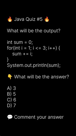Java Quiz #5 | Loop Logic 😏