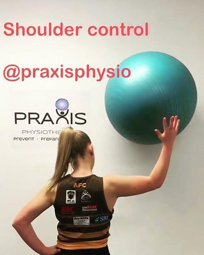 Shoulder Swiss Ball Wall Bounces – Upper Limb Control & Reactivity Drill @ Praxis Physio