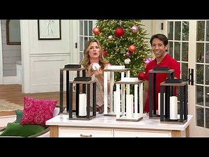 Home Reflections Indoor/Outdoor Flameless S/2 Lanterns on QVC