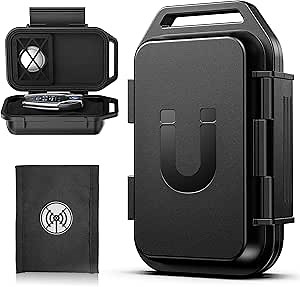 Magnetic Key Box, Magnetic Key Holder Under Car, Hide a Key Magnetic Car, Waterproof & Dustproof Magnetic Key Hider Outdoor, Magnet Storage Box