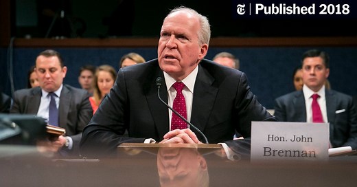 Trump Revokes Ex-C.I.A. Director John Brennan’s Security Clearance