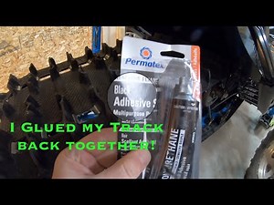 Glueing a Torn Snowmobile Track on 2020 Switchback Assault