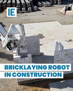 1.3M views · 15K reactions | The world’s first mobile robotic bricklaying machine lays 1000 bricks per hour as opposed to humans who can lay roughly 400 bricks a day. #engineering | Interesting Engineering | Facebook