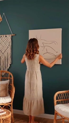 Minimalist Female Figure Line Art Canvas Print