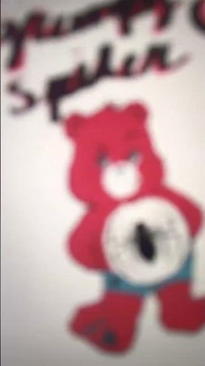 Grumpy bear + spider-man=grumpy spider #drawing