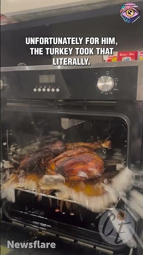 Kitchen Fail: Turkey Disaster Caught on Camera 😲