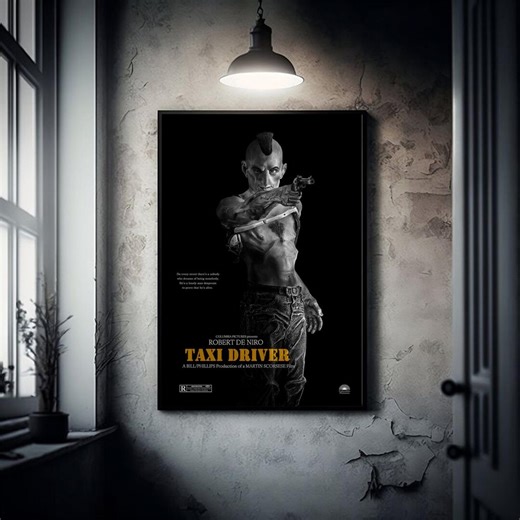 Taxi Driver Poster Print, Classic Movie Wall Art, Robert De Niro Film Poster, Vintage Cinema Decor, Gift for Cinephiles - Etsy