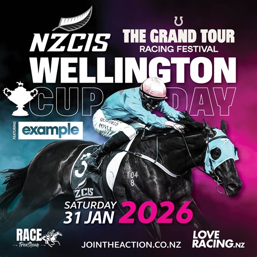 🏆 The countdown to Cup is on! Join us at RACE Trentham for the NZCIS Wellington Cup Day, Saturday 31 January🏆 The biggest day on our racing calendar, RACE Trentham is set to come alive with an unforgettable day of racing, entertainment, and celebration from start to finish 🌟The day will feature a live performance from international music sensation EXAMPLE, brought to you by The Grand Tour Racing Festival 🔥 🎫 Grab your tickets at jointheaction.co.nz 🎫 The Grand Tour NZ | NZCIS - NZ Campus o