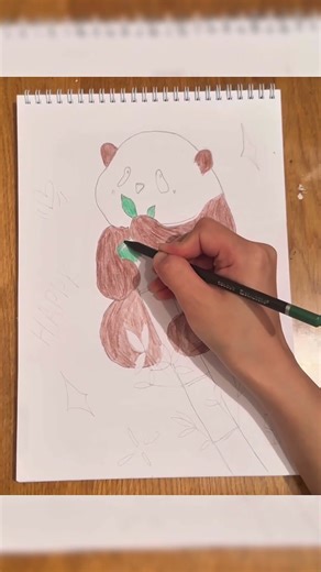 Colorful Panda Sketch — Relaxing Art Process