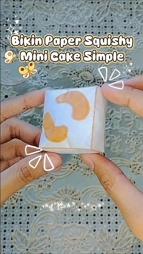 BIKIN PAPER SQUISHY MINI CAKE SIMPLE!!