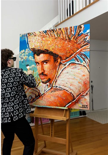 Painting Bad Bunny in Pop Art 🐰 | Bad bunny