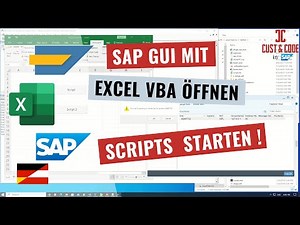 SAP GUI automatisch mit Excel VBA öffnen und Scripts ausführen (SAP GUI Scripting) [deutsch]