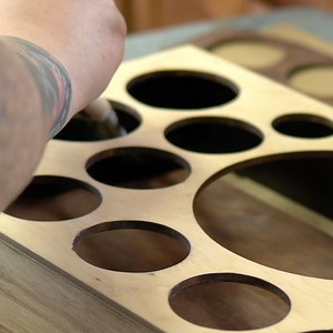 TRASHED vintage bar cabinet gets a STUNNING makeover! | Transcend Furniture Gallery