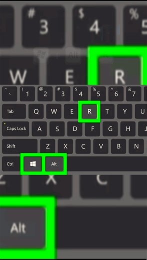 Screen Recording On Windows 10 Shortcut key #shorts #shortcutkeys #computerknowledge