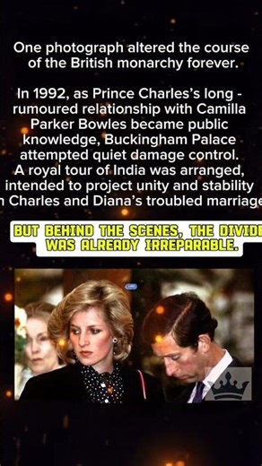A Single Photograph That Changed Royal History. #kingcharles #princessdiana #britishroyalfamily