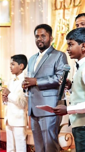 Vevelan singing at first holy communion, toast song