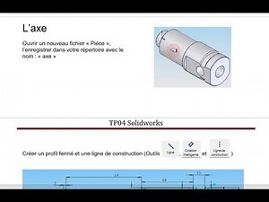 Tp 04 Solidworks réalisation de l'axe
