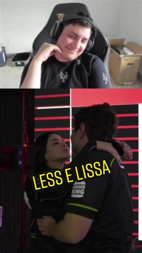 Ele debochando no começo e depois se entregando também kkkk #loudgg #loud_clips #saadhak #less #lissa