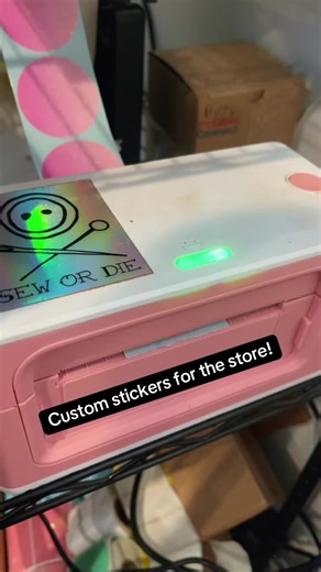 I love being able to create custom stickers for my shop and the classroom! #customstickers #sticker #smallbusiness #labels