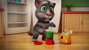 You won’t believe what Talking Tom has put in his brand new smoothie mixer! Head over to Tom’s kitchen in My Talking Tom 2 and get ready for his awesome smoothie challenge! See what crazy mixtures you can make for him with the super cool new food mixer! Add a little of this, a little of that, and 💥! It’s smoothie magic! 🥝 🍓🍌 | Talking Tom