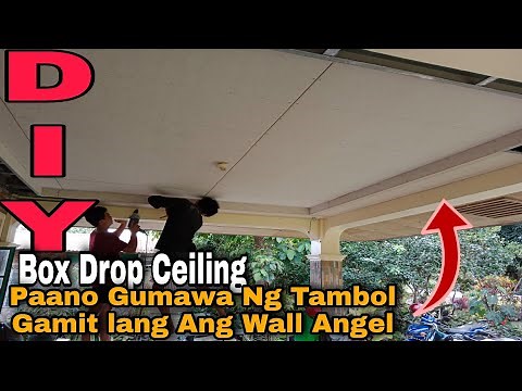 Paano Gumawa Ng Tambol o Box Drop Ceiling Gamit Ang Wall Angel Sa Frame