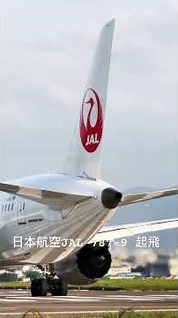 日本航空JAL 787-9 起飛 #日本航空 #松山機場 #飛機巷 #波音787