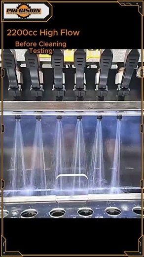 2200cc High Flow Performance Fuel Injectors Before and After Cleaning #fuelinjectortesting