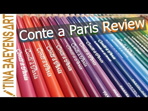 CONTE A PARIS pastel pencil REVIEW | TinaBaeyensArt