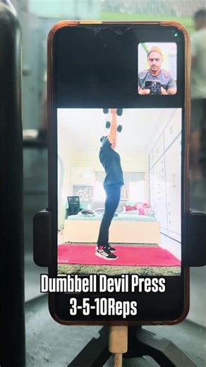 Dumbbell Devil Press | Full body Exercise | #strengthtraining #exercise #video