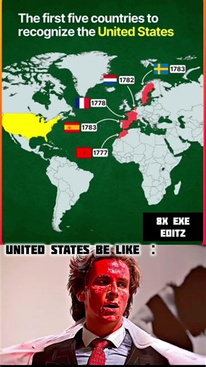 The First Five Countries Whi Recognized United States 🌍🔥#shorts #geography #countries