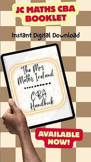 Junior Cycle Maths CBA Booklet | Save Time & Promote Independent Student Work
