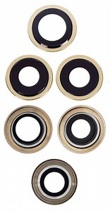 Camera Lens Glass with Frame for Apple iPhone 12 Pro Max Gold