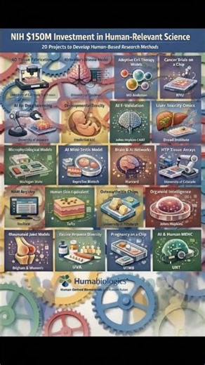 NIH $150M Breakthrough: AI & Human-Based Science Replacing Animal Testing! #medicine