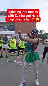 Spinning into fitness with Zumba and Hula hoop chacha fun. 💃😅 #babeshulahooper #zumbahoopqueen #inspire #zumbahoop #PlayfulFitness #healthylifestyle #hoopvibes #zumbalove #StarsEverywhere #hulahoopeverywhere | Cristina Cemanes