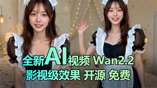 Wan2.2 AI视频详细教程 模型 插件 环境 报错 一次解决！本地部署 云端使用任你选择！-酷酷的凌_-AI Painting-哔哩哔哩视频