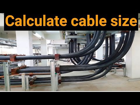 How to calculate Electrical power cable size / Electrical