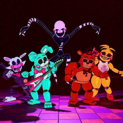 Jump Around FNaF 2 Toys Animated Intro