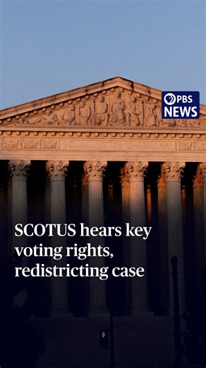 The Supreme Court’s conservative majority signaled it could upend a central pillar of the 1965 Voting Rights Act. The question at the heart of arguments is whether lawmakers can use race as a factor when drawing congressional districts. PBS News' Ali Rogin discussed the case's potential to reshape electoral maps with News Hour Supreme Court analyst and SCOTUSblog co-founder Amy Howe and David Wasserman of The Cook Political Report With Amy Walter. | PBS NewsHour