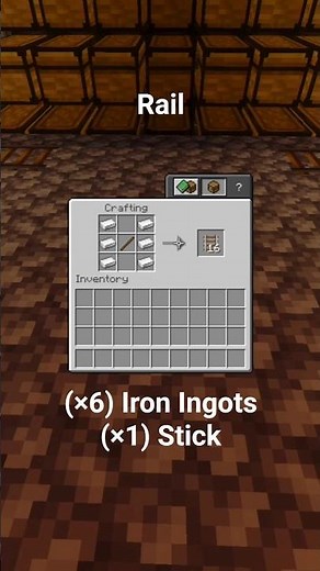 How to CRAFT RAIL in Minecraft 1.21! 🪨 Quick & Easy #Minecraft #Shorts