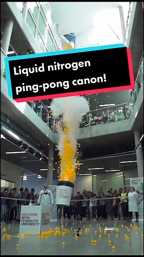 Liquid Nitrogen Ping-Pong Ball Explosion Experiment