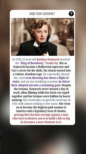 How Barbara Stanwyck Turned Pain Into Power